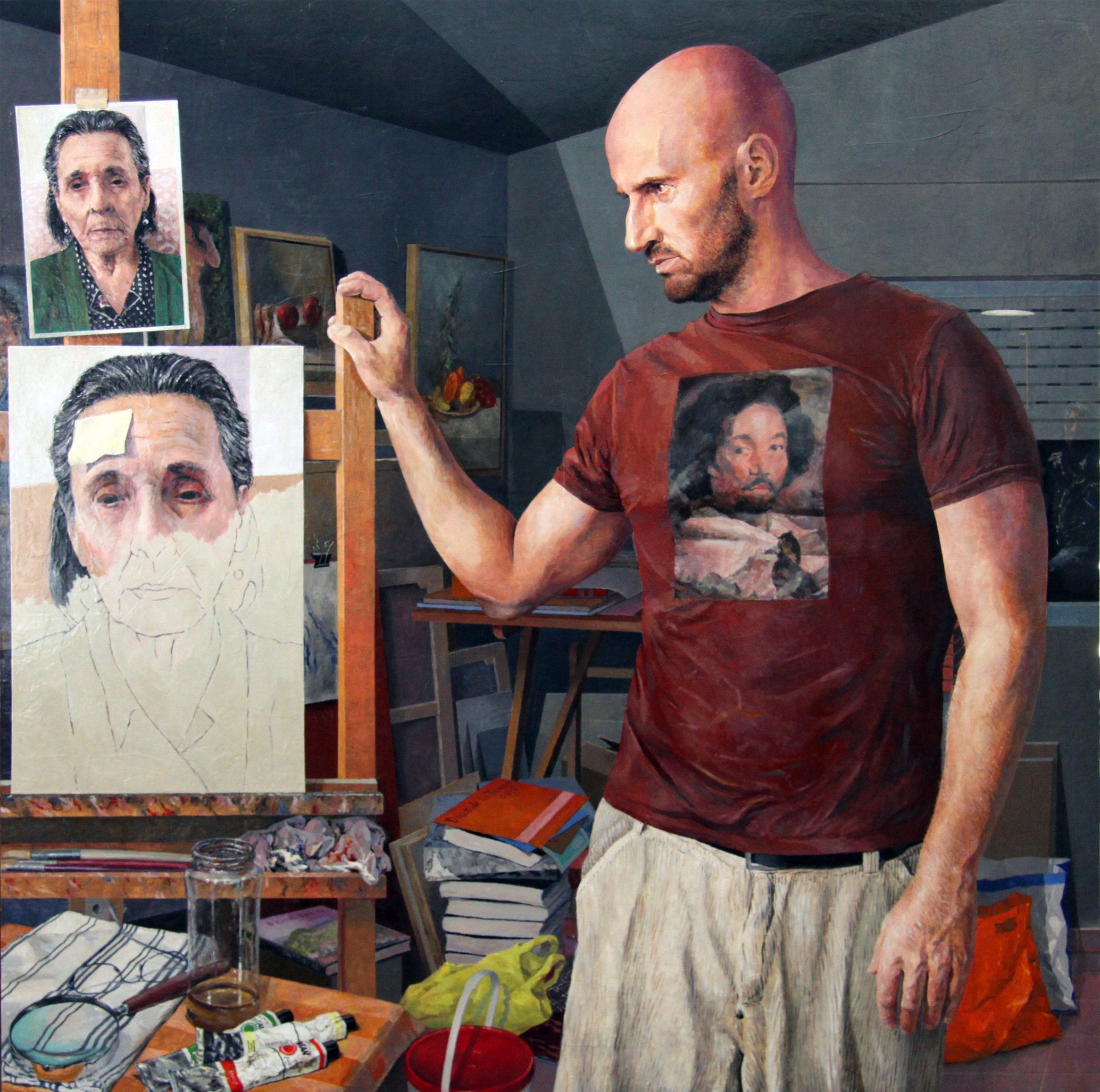 "De la muerte no he pavor"<br />
Óleo/tabla 49x60 (2013)