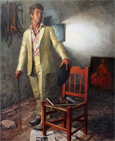 "De la muerte no he pavor"<br />
Óleo/tabla 49x60 (2013)
