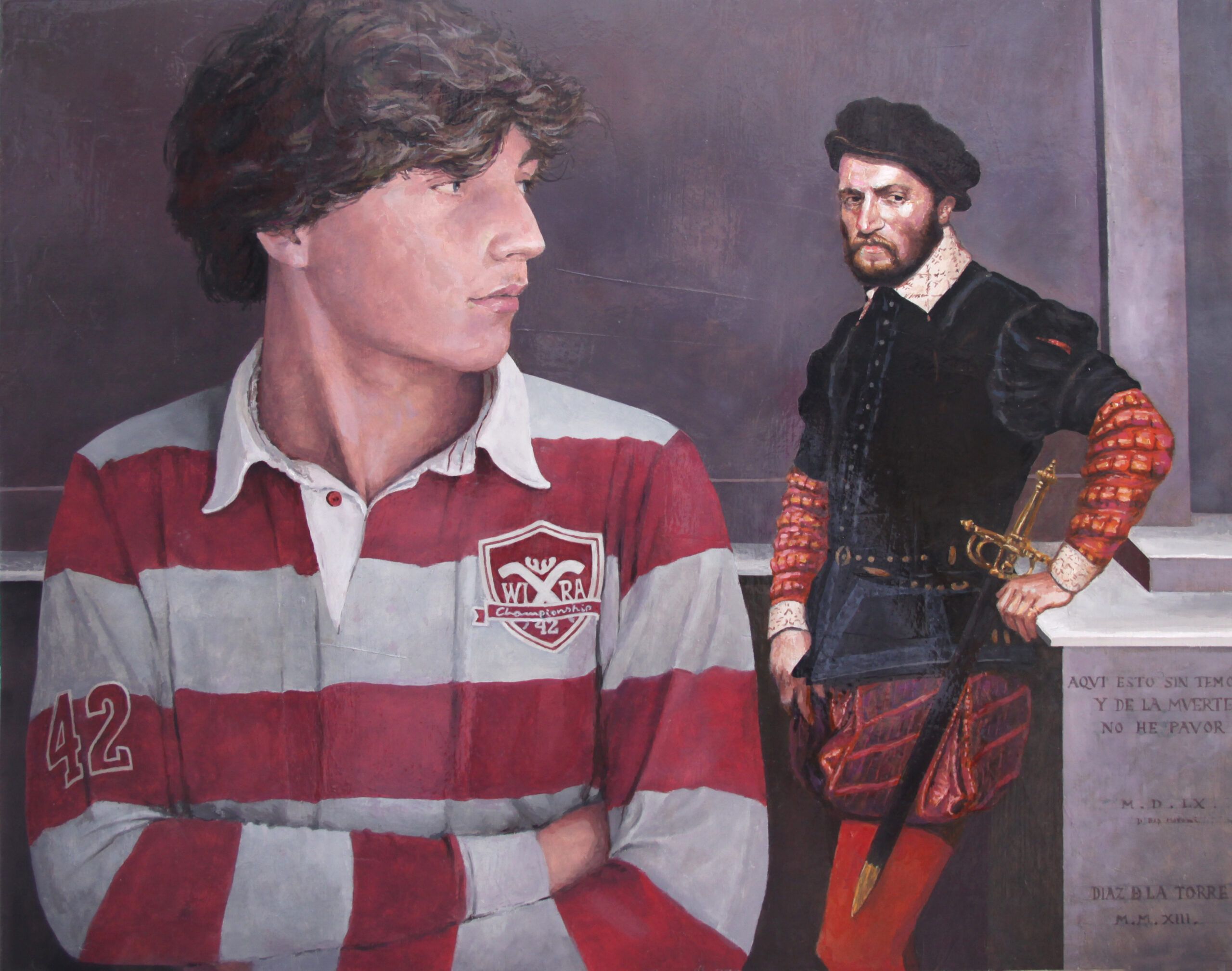 "De la muerte no he pavor"<br />
Óleo/tabla 49x60 (2013)
