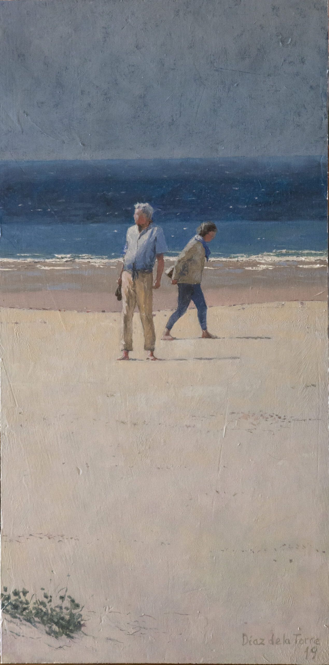 "De la muerte no he pavor"<br />
Óleo/tabla 49x60 (2013)