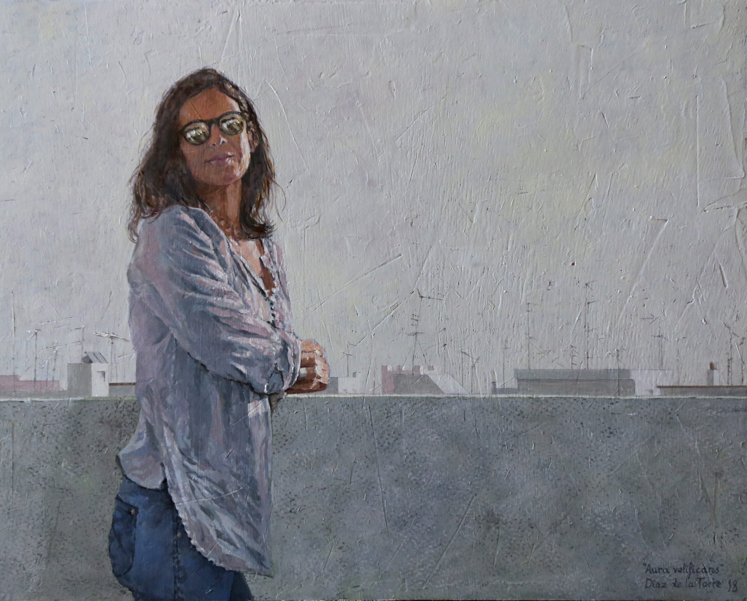 Santos y mitos - Aura Velificans - Oleo Tabla - 40x50 2018